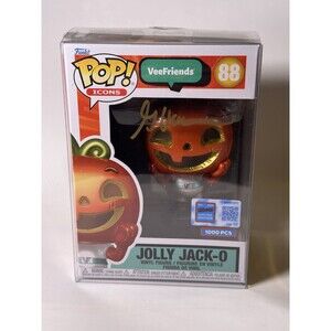 AUTO 88 FUNKO POP NYCC 2024 1000 pcs SIGNED By Gary Vee Jolly Jack O VeeFriends